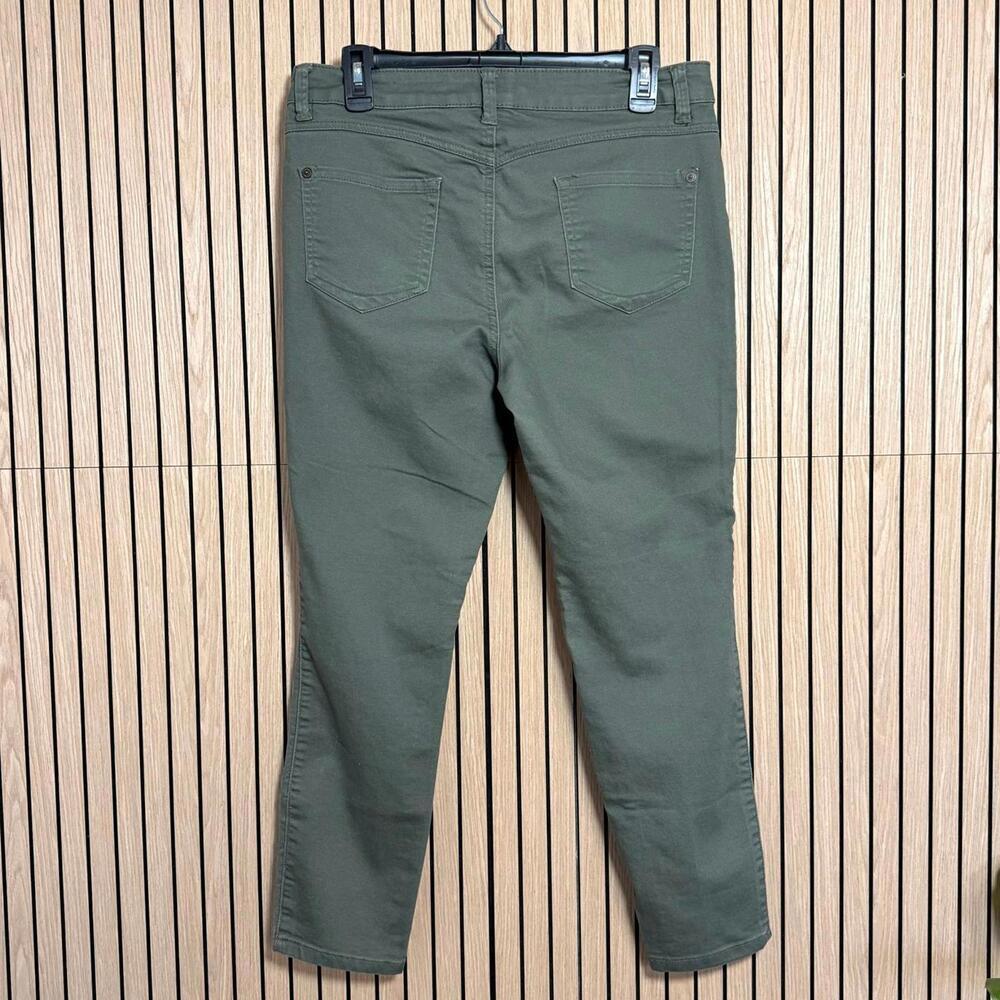 163 Artisan NY Forest Green Stretch Pants (Size 8, EUC) - Picture 2 of 3